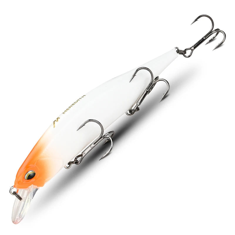 Minnow blanc Haute Performance 110mm 17g